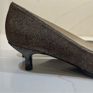 Stuart Weitzman Glitter/Metallic Kitten Heel